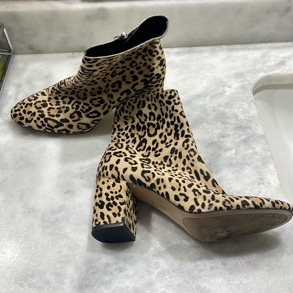 Cheetah print booties. Size 10. Worn a few times.